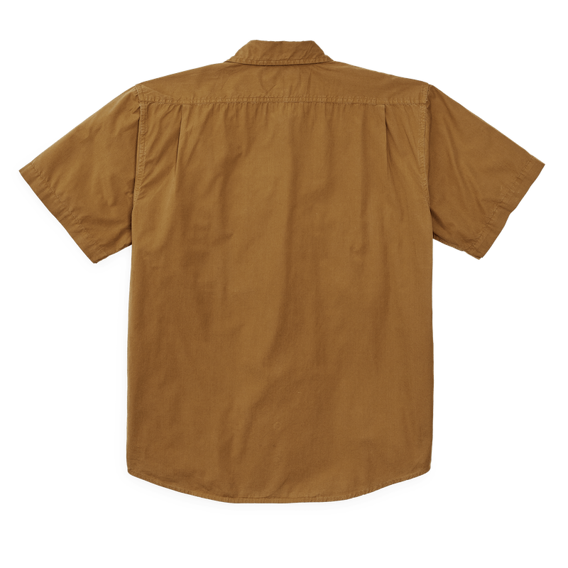 Washed Short Sleeve Feather Cloth Shirt