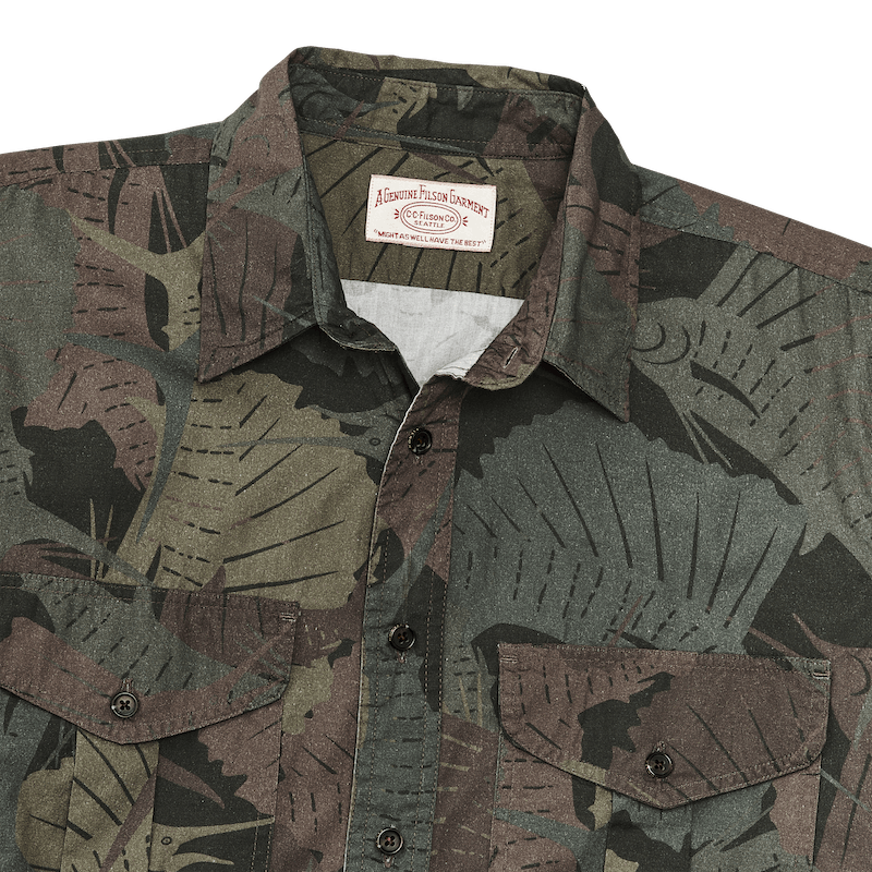 Washed Short Sleeve Feather Cloth Shirt