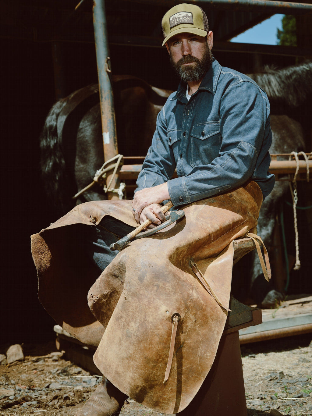 DENIM WORK SHIRT