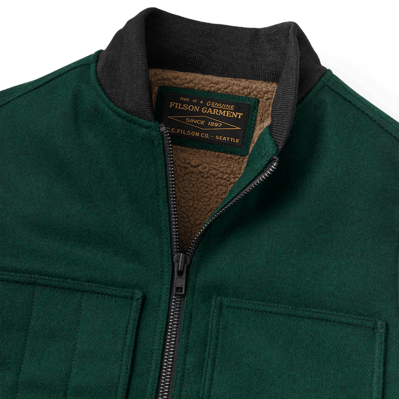 Lined Mackinaw Wool Work Vest