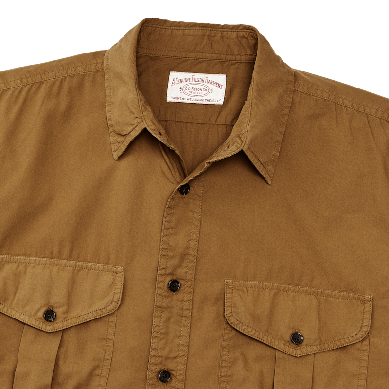 Washed Short Sleeve Feather Cloth Shirt