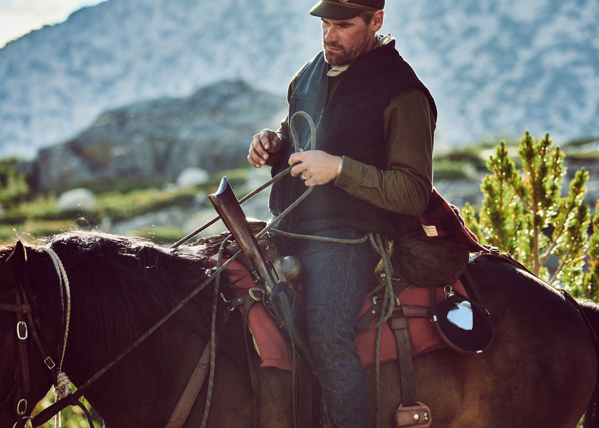 Lined Mackinaw Wool Work Vest