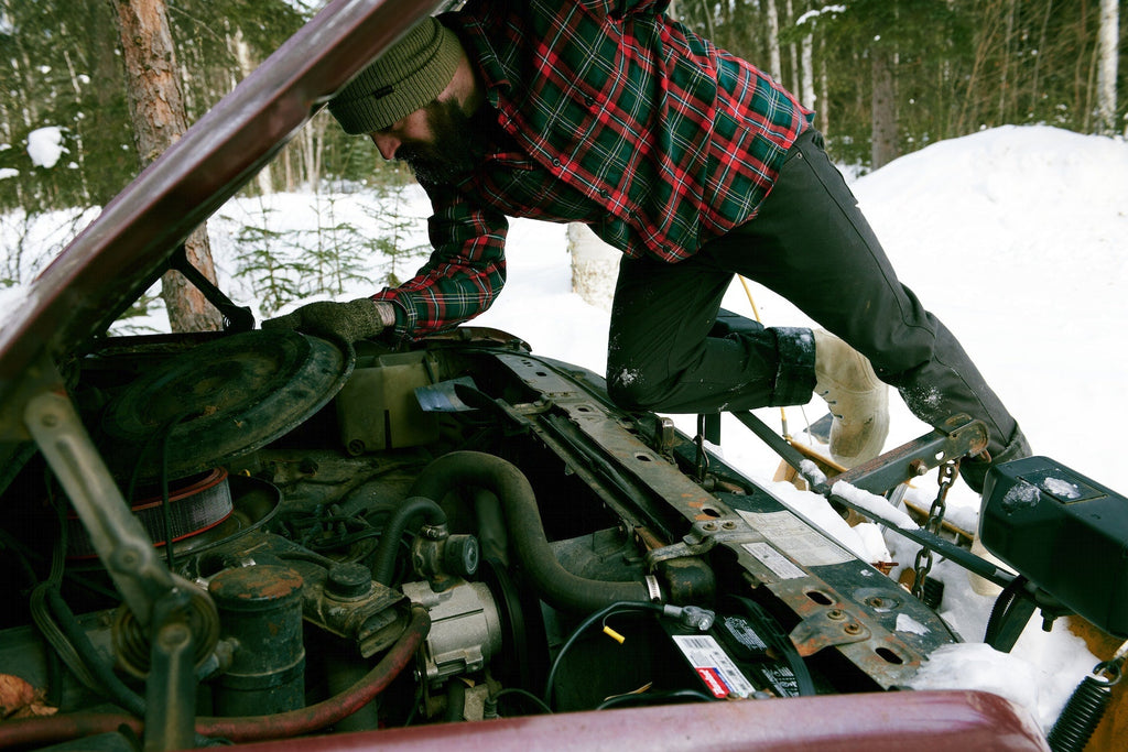 Flannel-Lined Dry Tin Cloth Pants