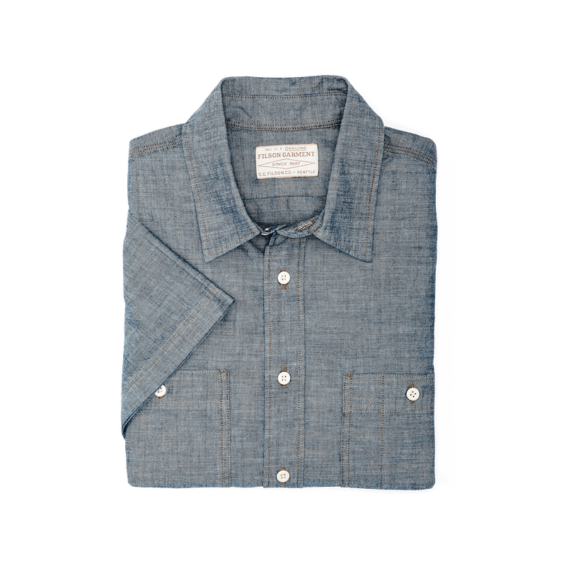 Short Sleeve Chambray Shirt
