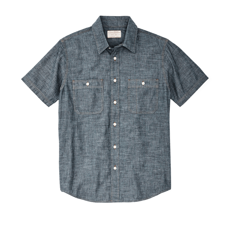 Short Sleeve Chambray Shirt