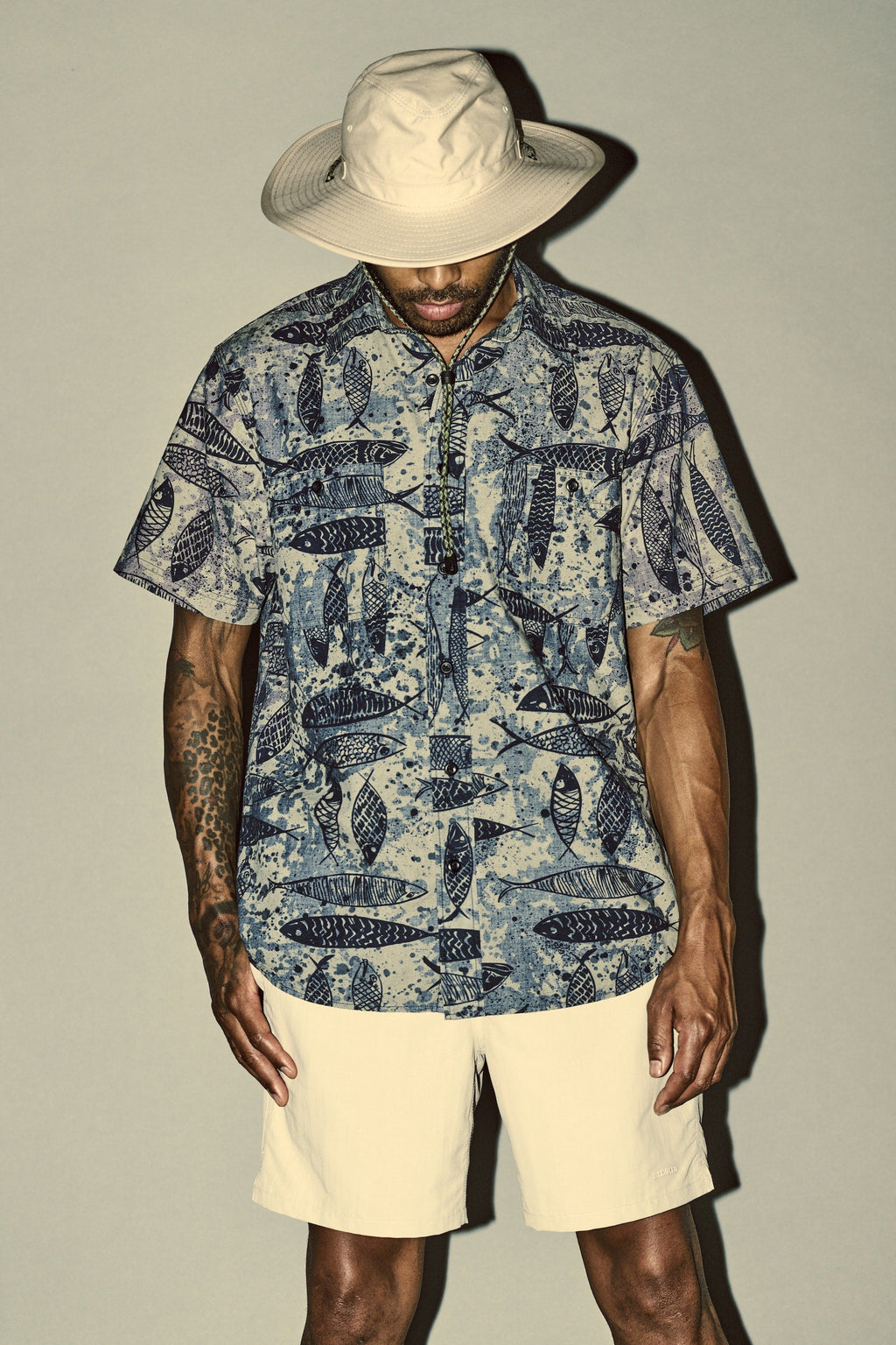 Short Sleeve Chambray Shirt